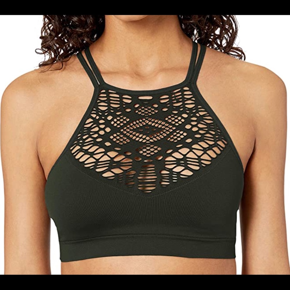 Forever 21 black stretchy bralette
